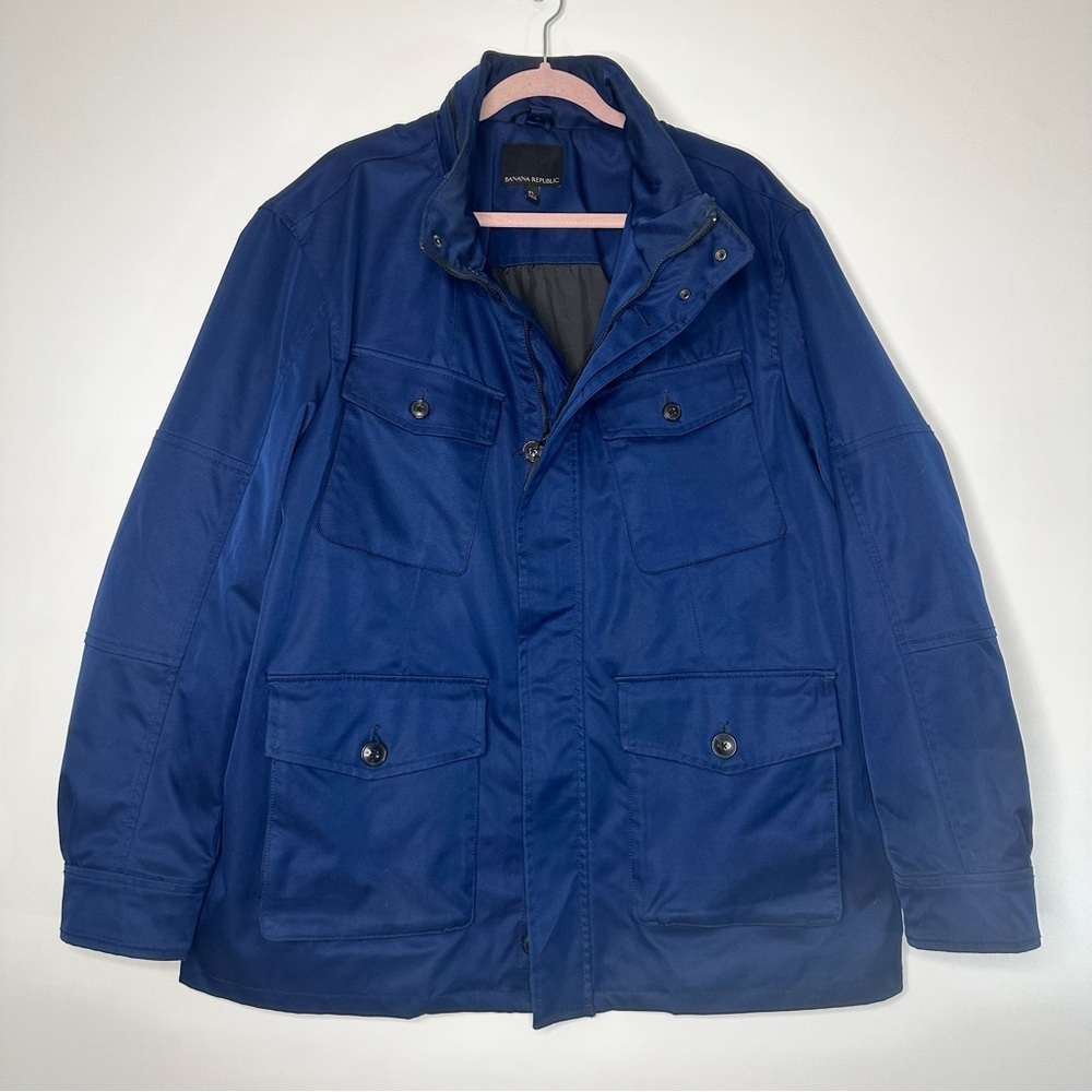 Banana Republic blue outdoor rain jacket modular system